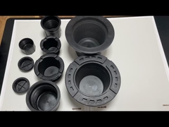 NC50 ভারী দায়িত্ব স্ক্রু কভার মহিলা পুরুষ কালো প্লাস্টিকের পিপি থ্রেড প্রতিরক্ষামূলক ক্যাপ