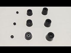 OEM Customize Molded Rubber Bushing Shock Absorber Cylindrical কালো রঙ