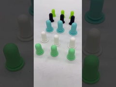 ফুড গ্রেড ল্যাব সিলিকন রাবার বং stopper ছোট রাবার প্লাগ সাদা রঙ